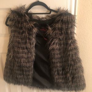 Faux fur vest
